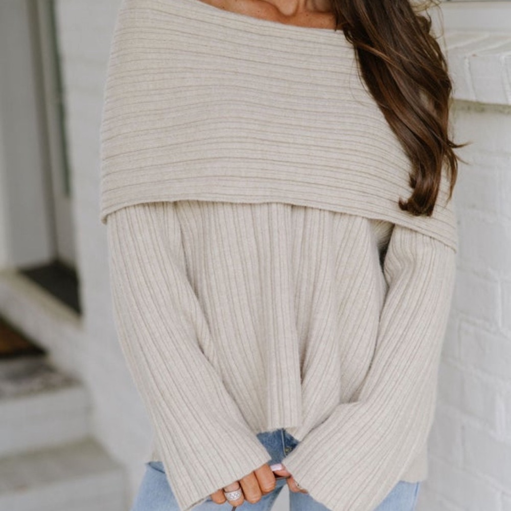 These Three Boutique Oatmeal Sweater